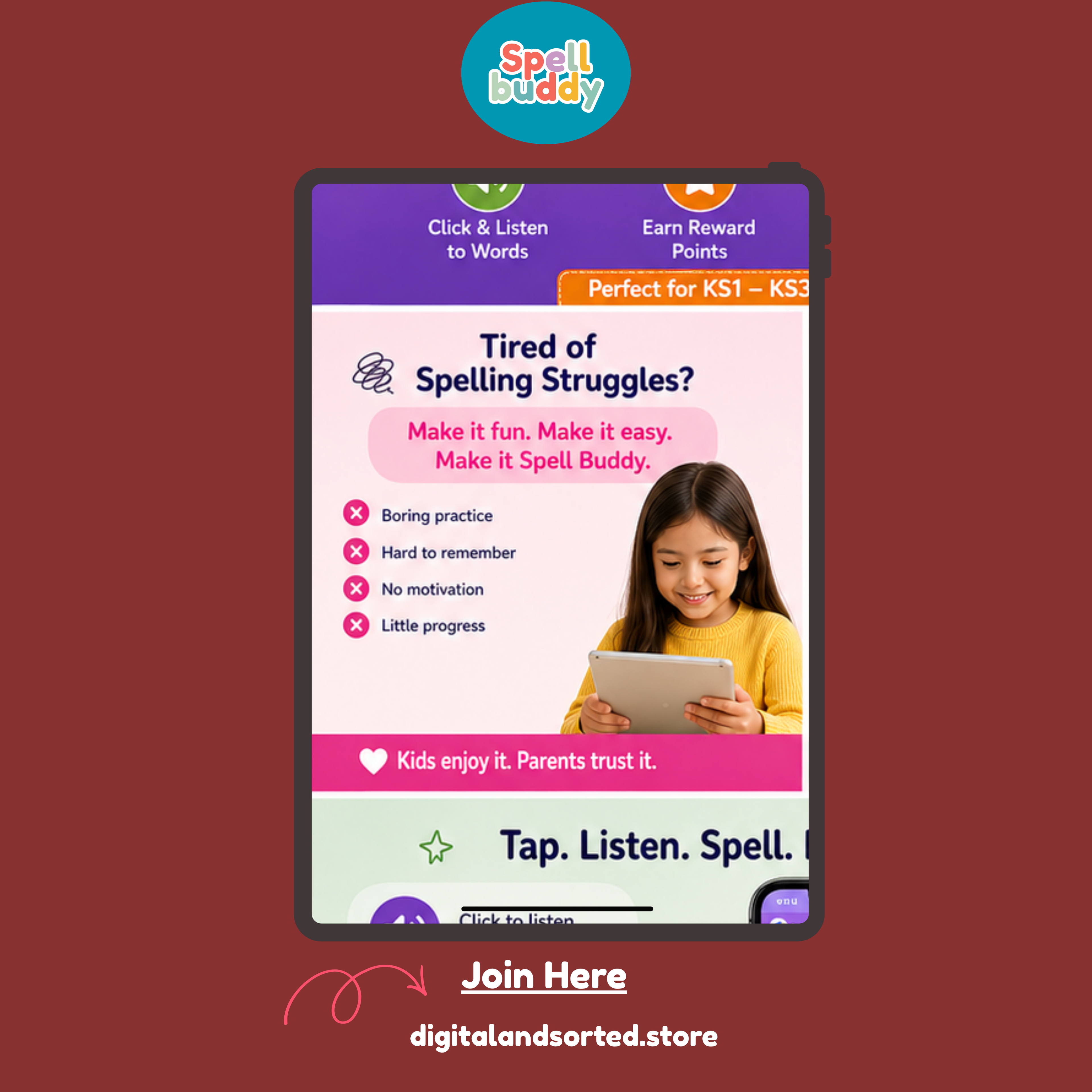 Spell Buddy | Master Spelling KS1–KS3