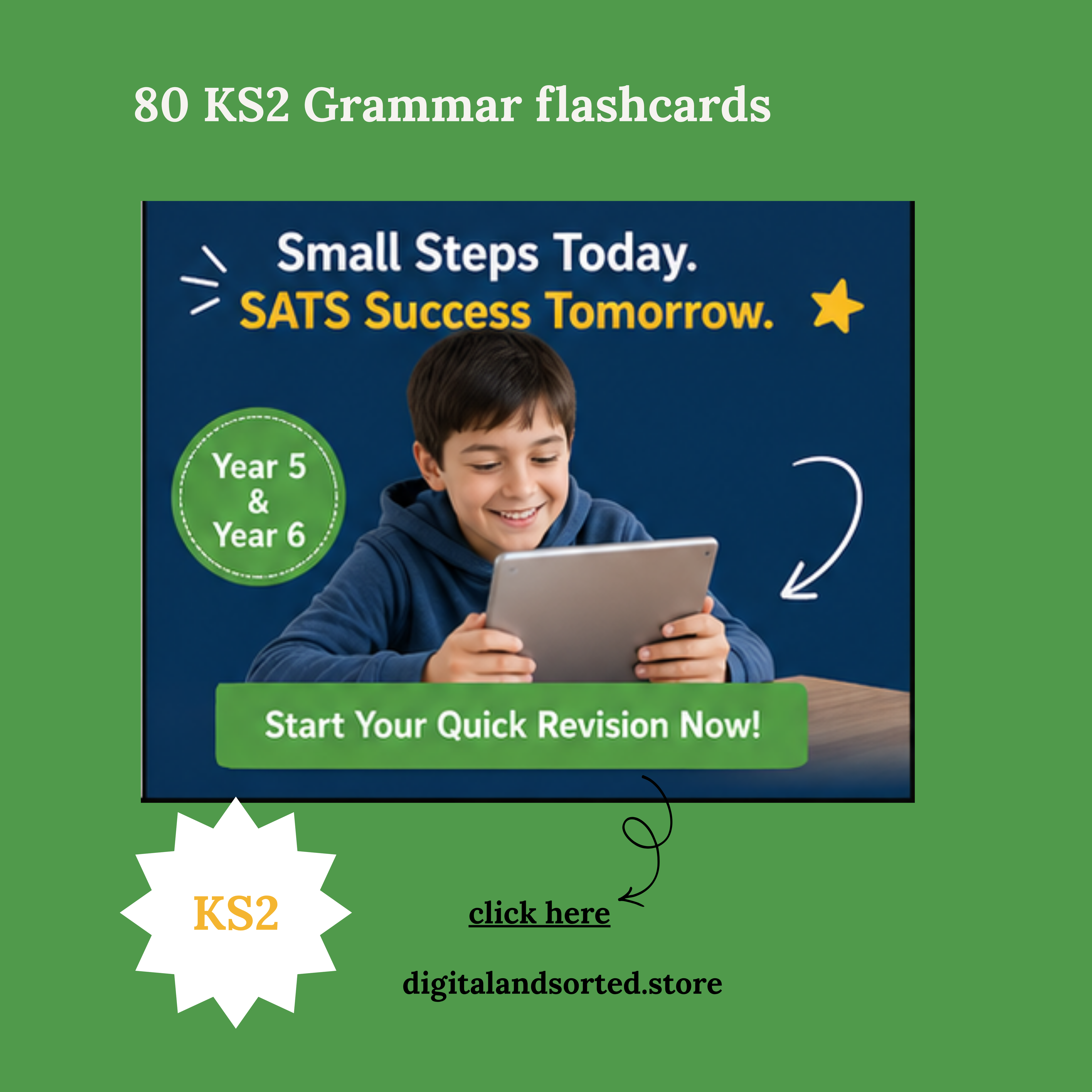 KS2 SATs GRAMMAR FLASHCARDS