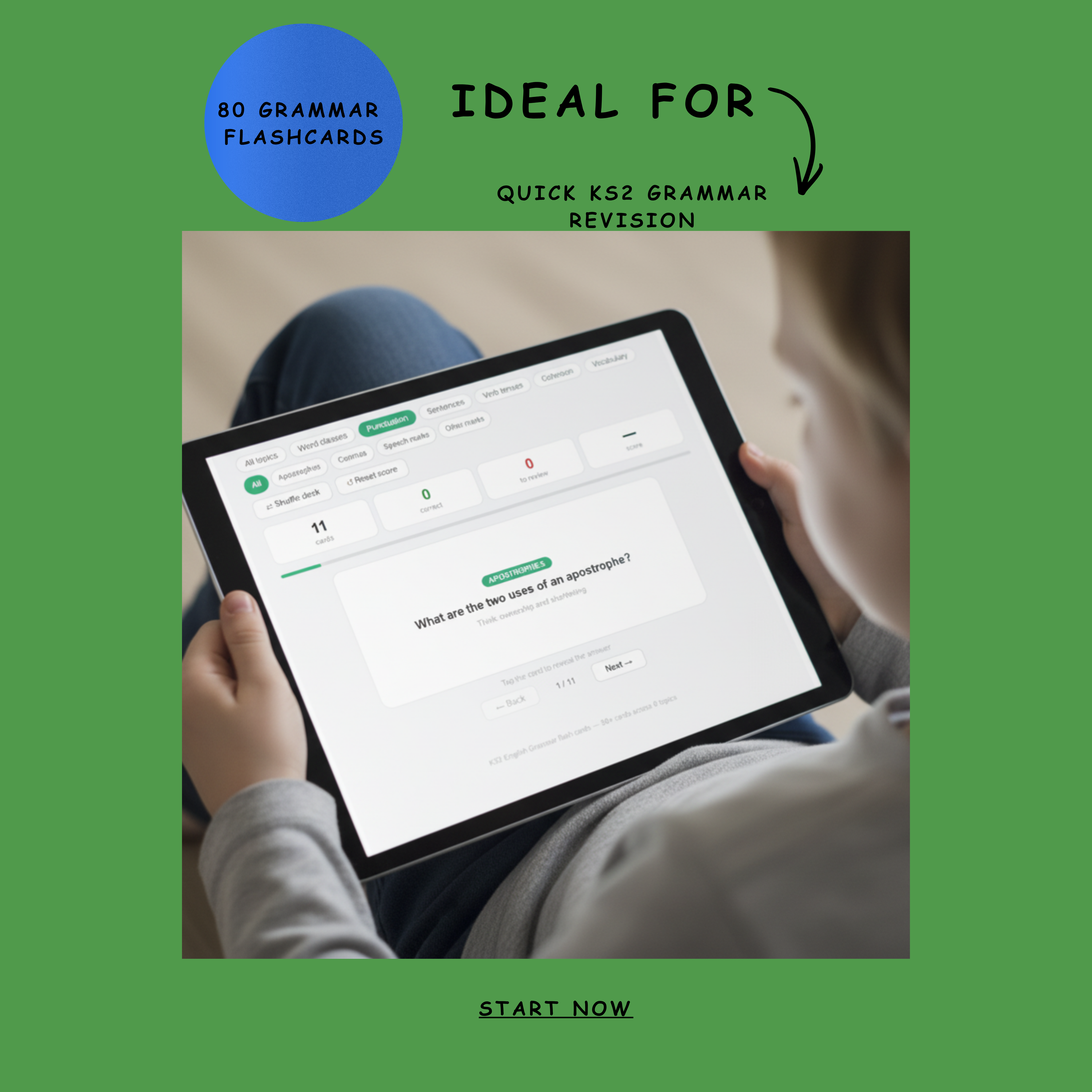 KS2 SATs GRAMMAR FLASHCARDS