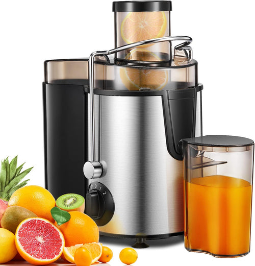 FOHERE 800W Juicer Machine – Whole Fruit & Vegetable Juicer with 3-Speed Settings