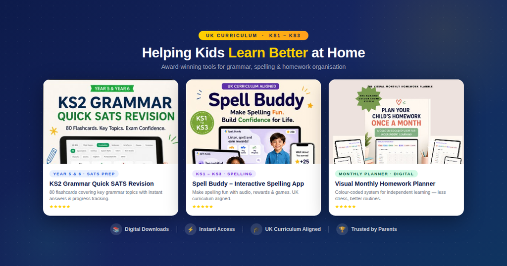 KS2 SATs GRAMMAR FLASHCARDS